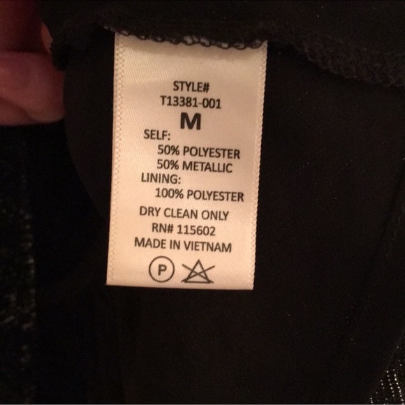 Lush Metallic Front Tie Top in Medium - Picture 3 of 3